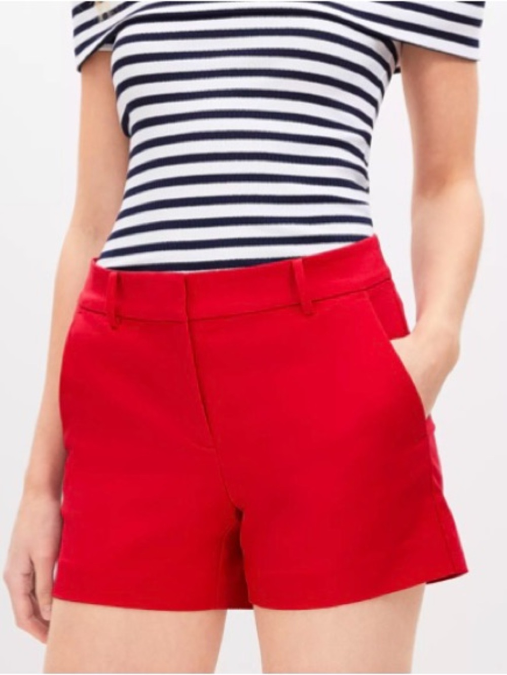 New WOT Nautica cherry red cotton chino shorts size 2